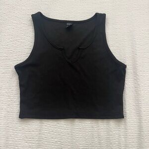 SHEIN black cropped tank top
